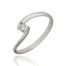 Fehér arany gyűrű 52-es méret - W366-B-0,09-52